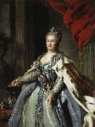 Fyodor Rokotov Portrait of Catherine II of Russia. oil painting reproduction